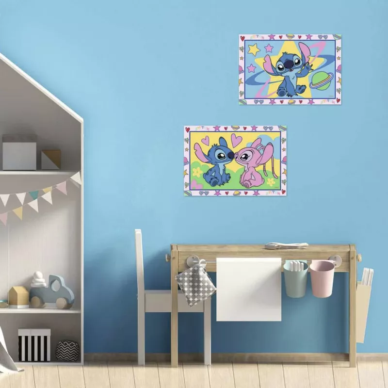 RAVENSBURGER CreArt Junior - Stitch & Angel Malen nach Zahlen Set