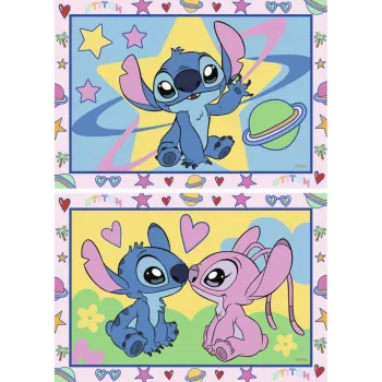 RAVENSBURGER CreArt Junior - Stitch & Angel Malen nach Zahlen Set