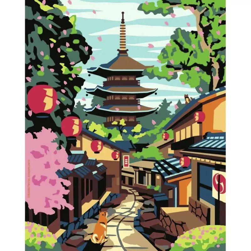 RAVENSBURGER CreArt Malen nach Zahlen Set - Japan