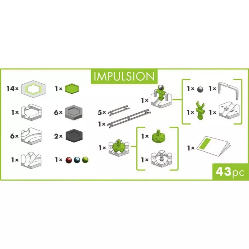 Ravensburger GraviTrax GO Impulsion Murmelbahn Erweiterungsset (25 Teile)