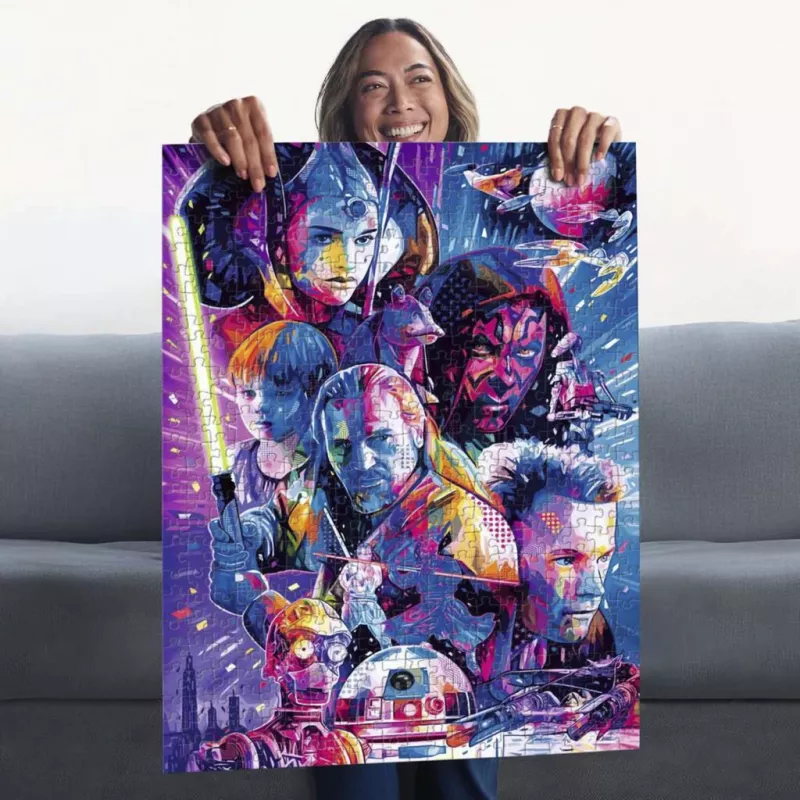 Ravensburger Puzzle Star Wars Hyperspace Collection: The Phantom Menace (500 Teile, Großteile)