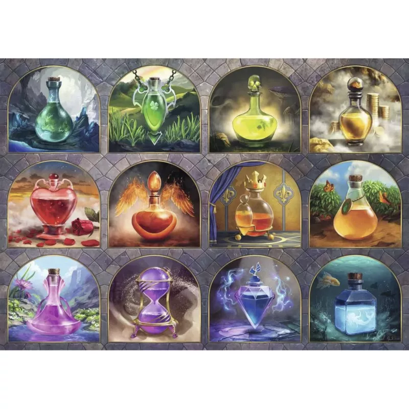 Ravensburger Puzzle Zaubertränke (1000 Teile) - Fantasy Magic Potions Jigsaw Puzzle
