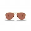 Ray-Ban Aviator Metal II Sonnenbrille RB3689 Gold Light Blue Gradient 58mm Unisex