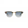 Ray-Ban Clubmaster RB3016 Sonnenbrille Transparent Grau Blau Verlauf 51mm