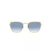 Ray-Ban Frank Metal Sonnenbrille RB385791963F5 Gold Light Blue Gradient 51mm