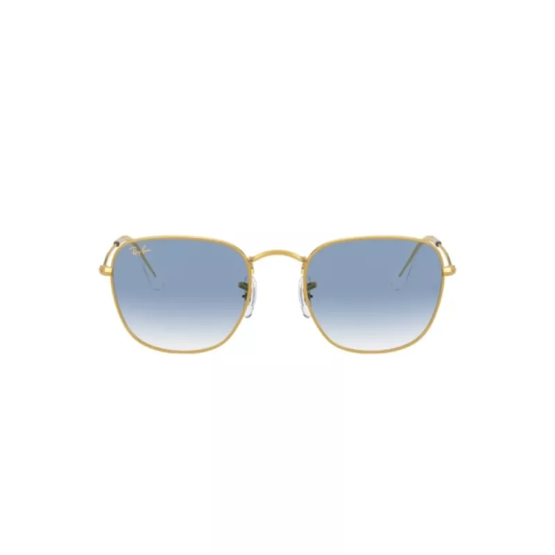 Ray-Ban Frank Metal Sonnenbrille RB385791963F5 Gold Light Blue Gradient 51mm