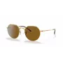 Ray-Ban Frank RB3565 Unisex Sonnenbrille 53/20/145 mm Gold Braun