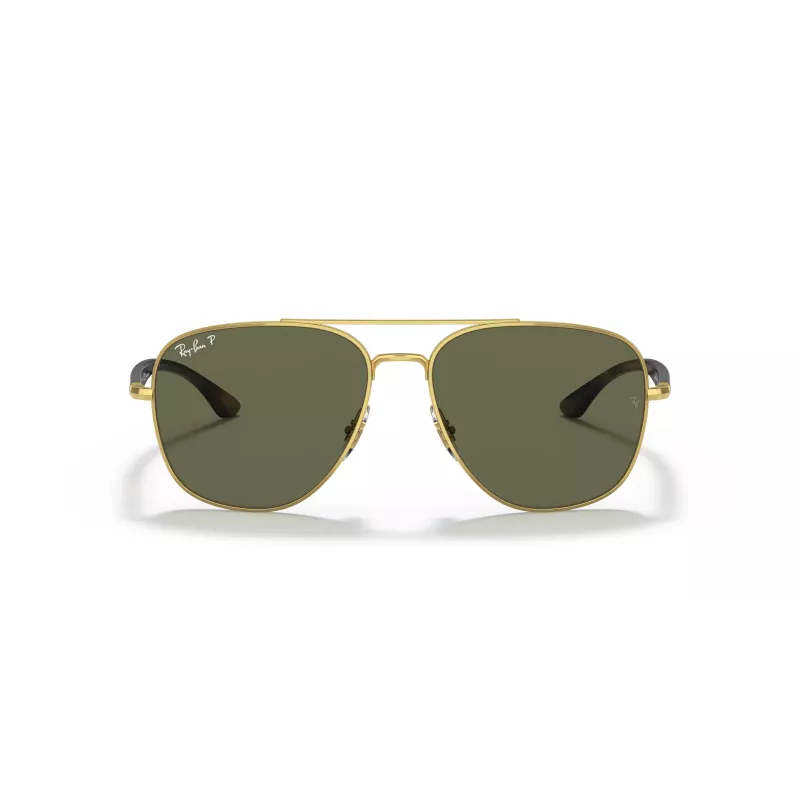 Ray-Ban Frank Sonnenbrille RB3683 Gold Metall Grün G-15 56mm Unisex