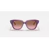 Ray-Ban Junior RB9186S711814 Sonnenbrille - Eckiges Gestell, Dunkelblaue Gläser, 46 mm
