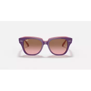 Ray-Ban Junior RB9186S711814 Sonnenbrille - Eckiges Gestell, Dunkelblaue Gläser, 46 mm