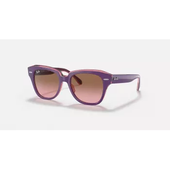 Ray-Ban Junior RB9186S711814 Sonnenbrille - Eckiges Gestell, Dunkelblaue Gläser, 46 mm