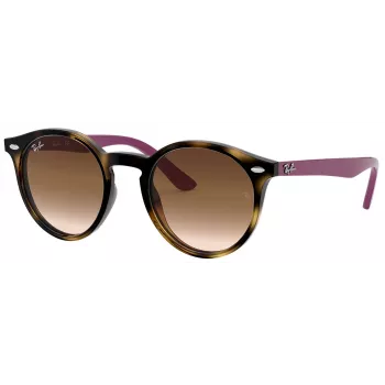 Ray-Ban Junior RJ9064S447041 Kinder-Sonnenbrille, Transparent Blauer Rahmen, Grau Verlauf Gläser, 44/19/130 mm