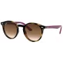 Ray-Ban Junior RJ9064S447041 Kinder-Sonnenbrille, Transparent Blauer Rahmen, Grau Verlauf Gläser, 44/19/130 mm