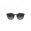 Ray-Ban Junior RJ9064S70218G Kinder-Sonnenbrille, rund, transparent pinkes Gestell, graue Verlaufsgläser, 44 mm