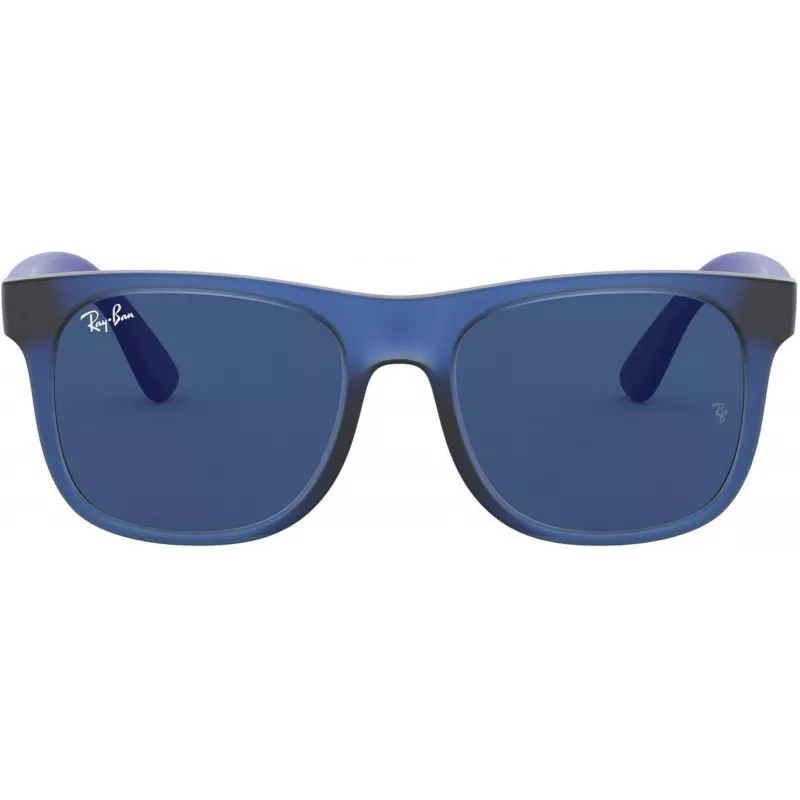 Ray-Ban Junior RJ9069S706080 Kinder-Sonnenbrille Phantos Transparent Blau Grau Classic 48mm