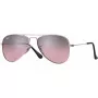 Ray-Ban Junior RJ9506S2117E5 Kinder-Sonnenbrille, rechteckig, transparent pinker Rahmen, hellbraun verlaufende pinke Gläser, 52/14/125 mm