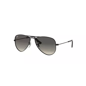 Ray-Ban Junior RJ9506S220115 Sonnenbrille, Matt Schwarz, Grau Verlauf Gläser, 50/13/120 mm