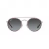 Ray-Ban Junior RJ9647S2908G4 Kinder-Sonnenbrille, eckig, transparent grauer Rahmen, graue Verlaufsgläser, 46 mm Glasbreite