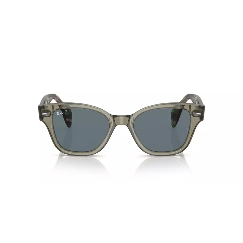 Ray-Ban RB0880S 66353R Sonnenbrille Damen Transparent Braun Quadratisch 52mm