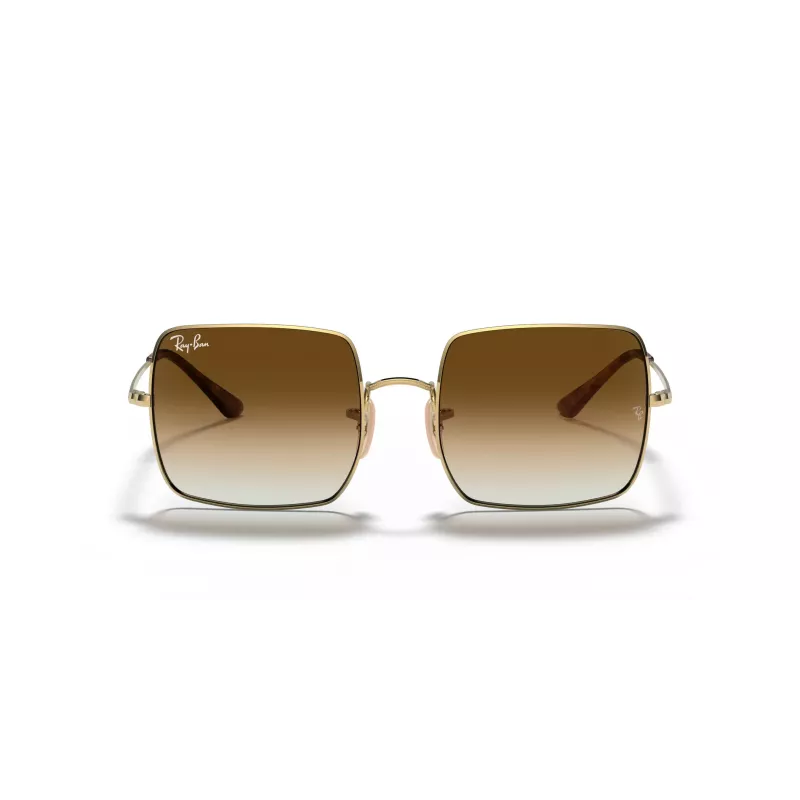 Ray-Ban RB1971-914751 Square 1971 Sonnenbrille - Polierter Goldrahmen, braune Verlaufsgläser, 54 mm
