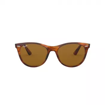 Ray-Ban RB2185 Wayfarer II Sonnenbrille Gestreiftes Havanna Braun Verlauf 52mm