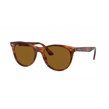 Ray-Ban RB2185 Wayfarer II Sonnenbrille Gestreiftes Havanna Braun Verlauf 52mm