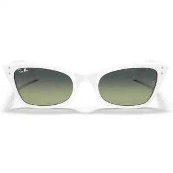 Ray-Ban RB2299975BH52 Lady Burbank Sonnenbrille, Damen, Acetatrahmen, gestreift braun, eckig, Verlaufsgläser, 52/21/145 mm