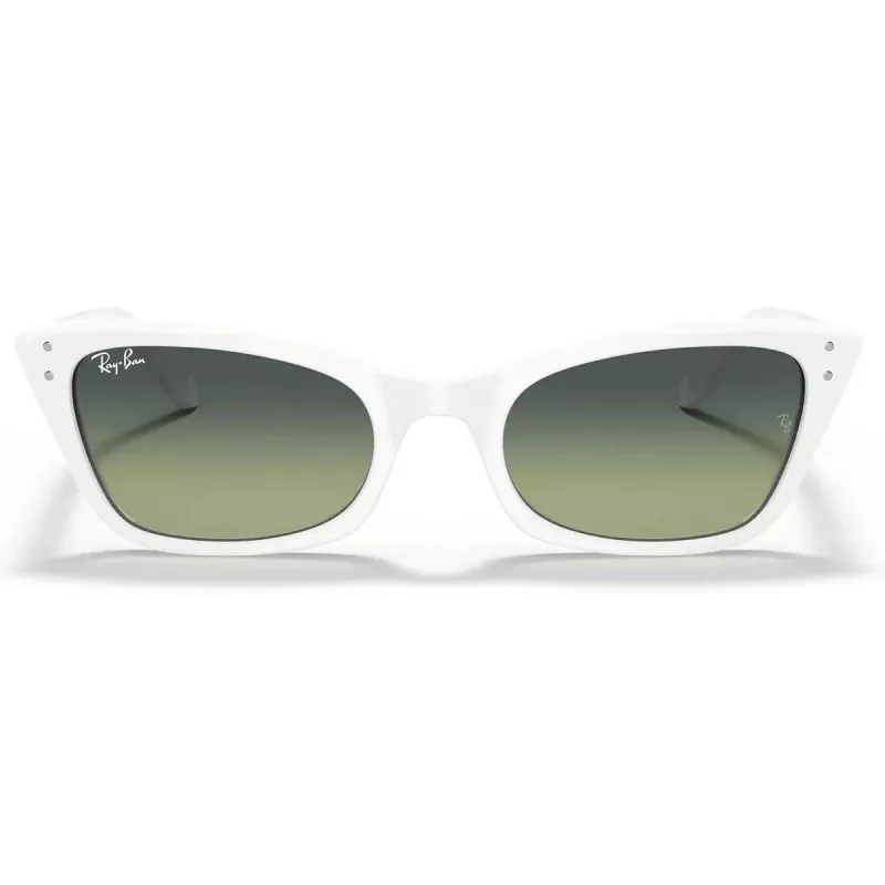 Ray-Ban RB2299975BH52 Lady Burbank Sonnenbrille, Damen, Acetatrahmen, gestreift braun, eckig, Verlaufsgläser, 52/21/145 mm