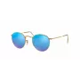 Ray-Ban RB3447 Round Metal Sonnenbrille Gold/Orange Flash 50mm