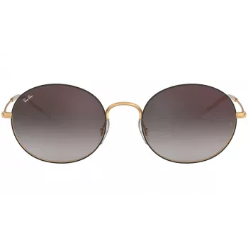 Ray-Ban RB3594-9114U0 Hexagonale Sonnenbrille Unisex 53/20/145 mm Gold Gestell Hellbraun Verlaufsglas