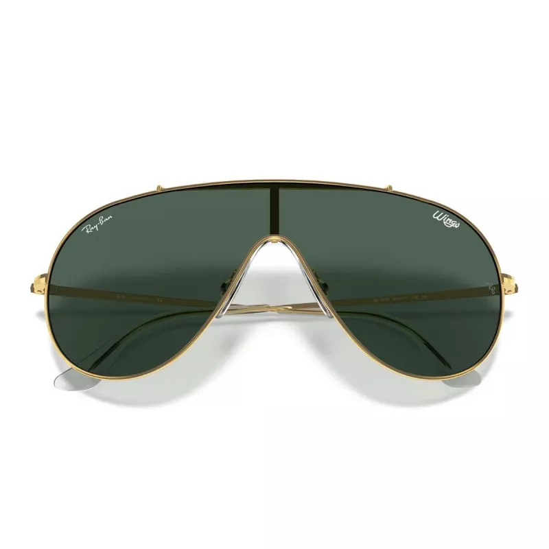 Ray-Ban RB3597 Wings Sonnenbrille Transparent Grauer Rahmen Grau Verlaufsglas 133mm