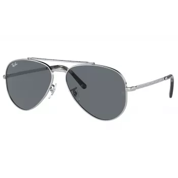 Ray-Ban RB3625003R562 New Aviator Sonnenbrille Unisex Gold Metall Grau Verlauf 62mm