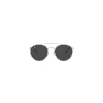 Ray-Ban RB3647N 9211B1 Unisex Runde Sonnenbrille Gold Rahmen Blau Verlaufsglas 51mm
