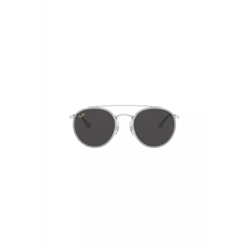Ray-Ban RB3647N 9211B1 Unisex Runde Sonnenbrille Gold Rahmen Blau Verlaufsglas 51mm