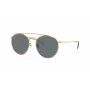 Ray-Ban RB3647N Round Double Bridge Sonnenbrille Kupferrahmen Hellblau Verlaufsgläser 51mm