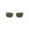Ray-Ban RB3690 New Round Sonnenbrille Gold/Grün G-15 54mm Unisex