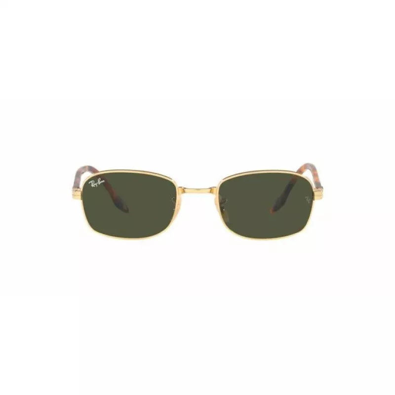 Ray-Ban RB3690 New Round Sonnenbrille Gold/Grün G-15 54mm Unisex