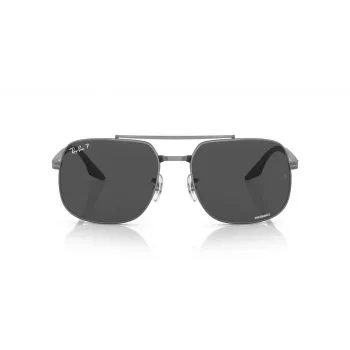 Ray-Ban RB3699 Unisex Sonnenbrille, Gunmetal Rahmen, Grau Verlauf Gläser, 56 mm