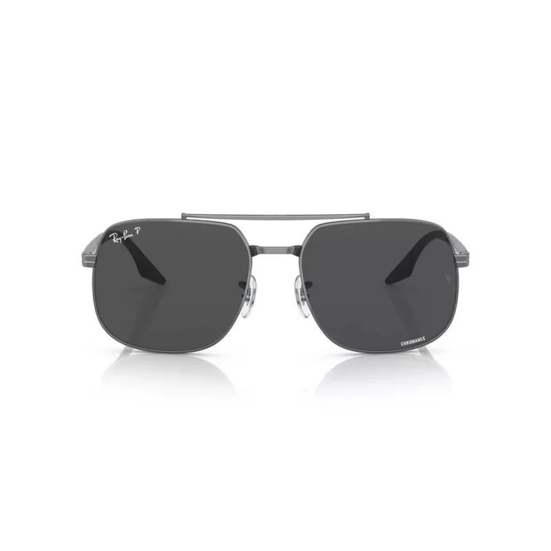 Ray-Ban RB3699 Unisex Sonnenbrille, Gunmetal Rahmen, Grau Verlauf Gläser, 56 mm