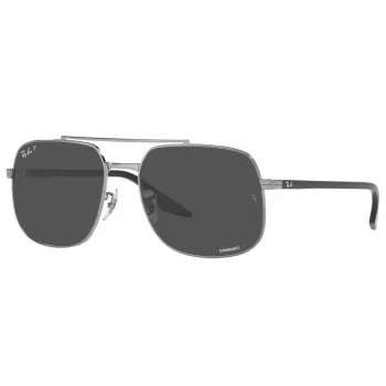 Ray-Ban RB3699 Unisex Sonnenbrille, Gunmetal Rahmen, Grau Verlauf Gläser, 56 mm