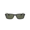 Ray-Ban RB42346019A58 Herren eckige polarisierte Sonnenbrille - Schwarz/Grün 58/14/140 mm