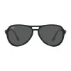 Ray-Ban RB4355601B158 Unisex-Sonnenbrille, polierter schwarzer Rahmen, G-15 grüne Gläser, 58/15/140 mm