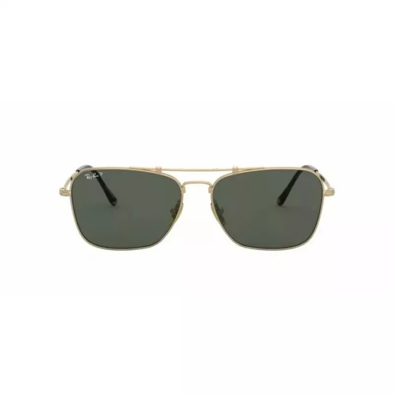 Ray-Ban RB8136M914358 Herren-Sonnenbrille, Matt Schwarz, Eckiges Gestell, Graue Gläser, 58/15/140 mm