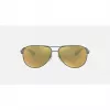 Ray-Ban RB8313 Chromance Aviator Sonnenbrille Gunmetal Green Mirror Polarisiert 61mm