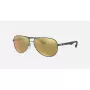 Ray-Ban RB8313 Chromance Aviator Sonnenbrille Gunmetal Green Mirror Polarisiert 61mm