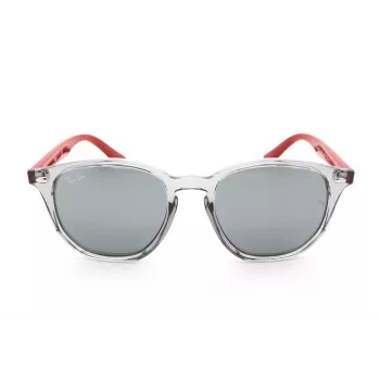 Ray-Ban RJ9070S70636G Kinder-Sonnenbrille Transparent Grauer Propionat-Rahmen Hellblau Verlaufsglas 46mm