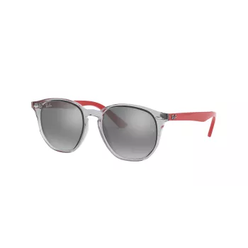 Ray-Ban RJ9070S70636G Kinder-Sonnenbrille Transparent Grauer Propionat-Rahmen Hellblau Verlaufsglas 46mm