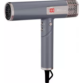 Ray Battler RB 0910 Professioneller High-Speed-Haartrockner 1800W bürstenloser Motor Ionen-Technologie Cool Shot Matt Schwarz