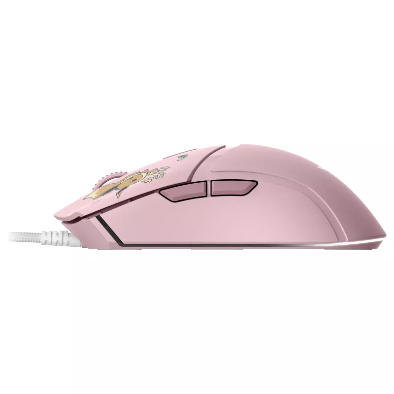 Razer Cobra – Pikachu & Eevee Edition Kabelgebundene Gaming-Maus, 8500 DPI Optischer Sensor, Chroma RGB Underglow, 6 programmierbare Tasten, symmetrisch für Rechtshänder