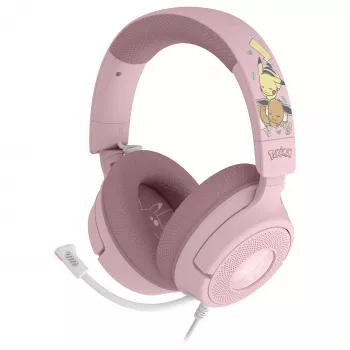 Razer Kraken V4 X Pokémon Pikachu & Eevee Edition Kabelgebundenes Gaming-Headset, USB-A, 7.1 Surround, Chroma RGB